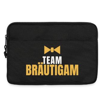Team Braeutigam JGA Junggesellenabschied Groom - Laptoptasche 13" - Schwarz - Vorne