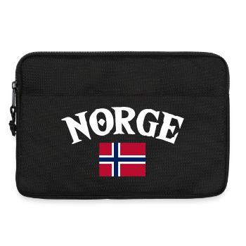 Norway Vacation Norge Fjords Travel Scandinavian - Laptoptasche 13" - Schwarz - Vorne