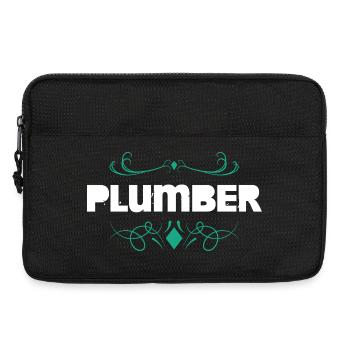 Lettrage traditionnel de l’installateur - Sacoche pour ordinateur portable 13 pouces - noir - Devant