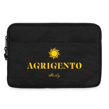 Logo von Agrigento Suncrest Sizilien - Laptoptasche 13" - Schwarz - Vorne