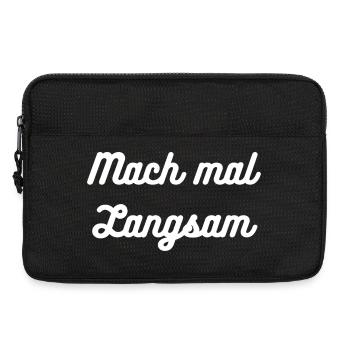 HN Mach Mal Langsam Handlettering - Laptoptasche 13" - Schwarz - Vorne