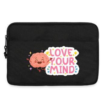 Liebe deinen Geist - Laptoptasche 13" - Schwarz - Vorne