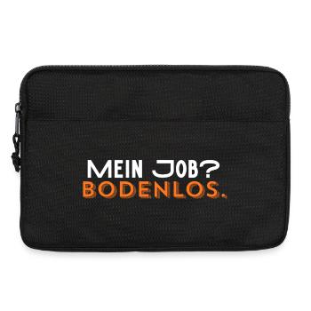 Mein Job? Bodenlos - Laptoptasche 13" - Schwarz - Vorne