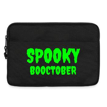 Spooky Booctober Jack-O'-Lantern Design - Sacoche pour ordinateur portable 13 pouces - noir - Devant