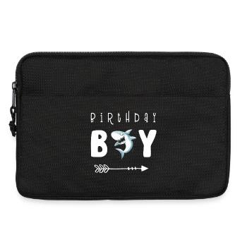 Anniversaire Boy I Boy's Anniversaire I Hai i Shark - Sacoche pour ordinateur portable 13 pouces - noir - Devant