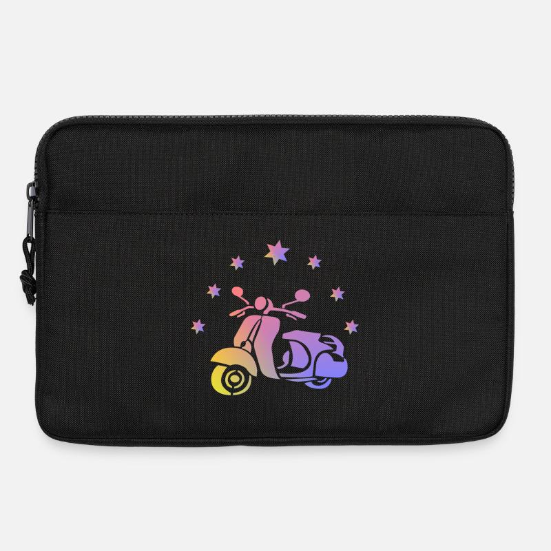 Retro Roller - Laptoptasche 13" - Schwarz