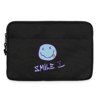 Lächelndes Gesicht - Laptoptasche 13" - Schwarz - Vorne