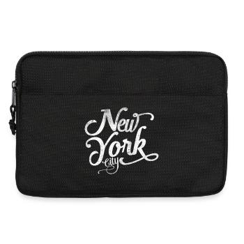New York City | Vintage Distressed Script Art - Laptop bag 13" - black - Front