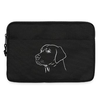 Labrador Retriever Portrait - Laptoptasche 13" - Schwarz - Vorne
