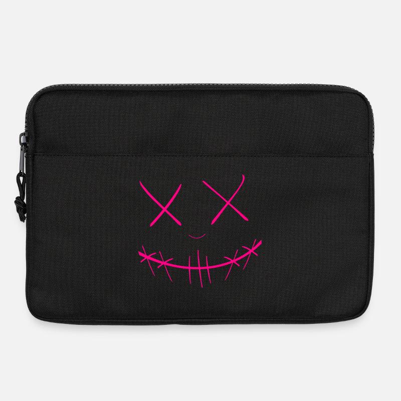 Gesicht - Laptoptasche 13" - Schwarz