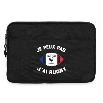 Je Peux Pas J'ai Rugby - Sacoche pour ordinateur portable 13 pouces - noir - Devant