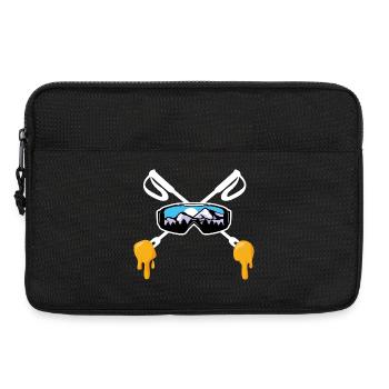 Ski et fondue savoyarde Montagne Cadeau skieur - Sacoche pour ordinateur portable 13 pouces - noir - Devant
