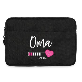 Oma Loading Herz Enkelin Mädchen Werdende Oma - Laptoptasche 13" - Schwarz - Vorne