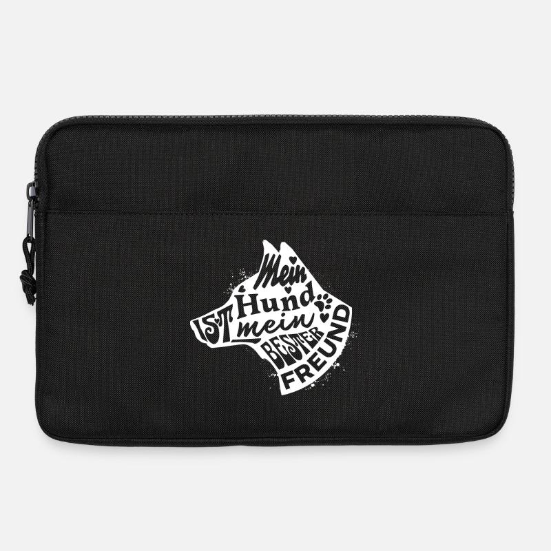 Mein Hund ist mein bester Freund Schäferhund - Laptoptasche 13" - Schwarz