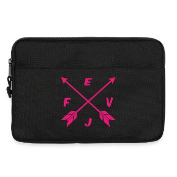 Cross T shirt Woman Personalized BACHELORETTE PARTY - Laptop bag 13" - black - Front