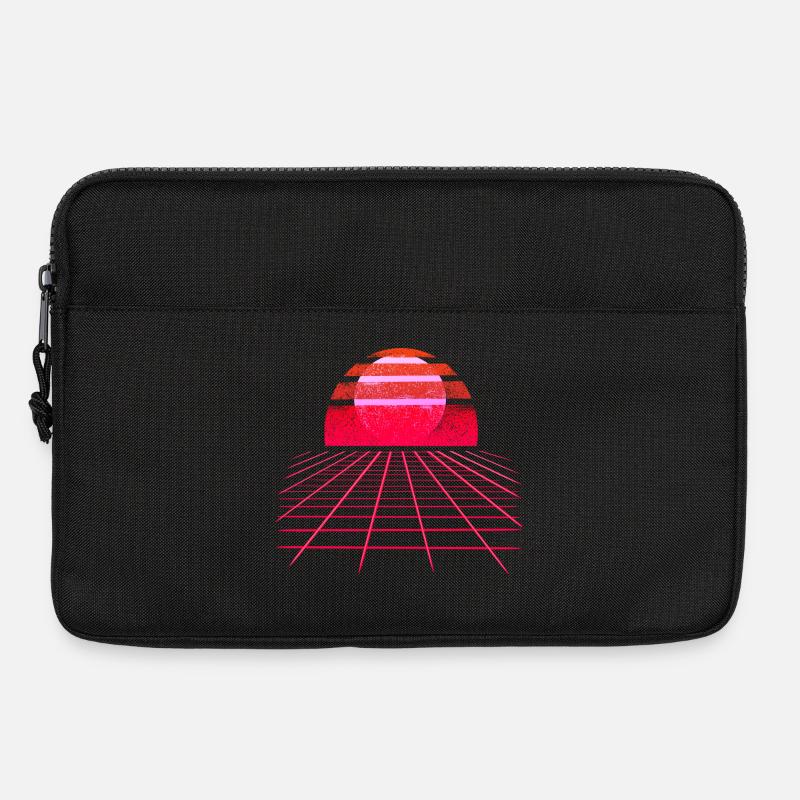 Sunset Vaporwave Retro Wave - Laptoptasche 13" - Schwarz