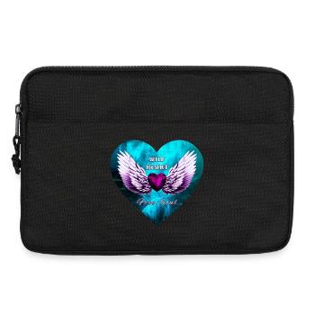 Wild Heart Wings Freie Seele - Laptoptasche 13" - Schwarz - Vorne