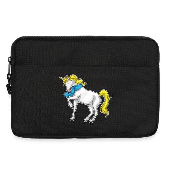 Foulard licorne - Sacoche pour ordinateur portable 13 pouces - noir - Devant