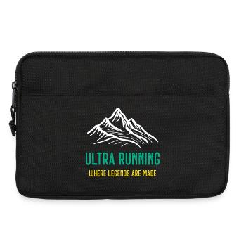 Ultra Running - Where Legends Are Made - Laptop bag 13" - black - Front