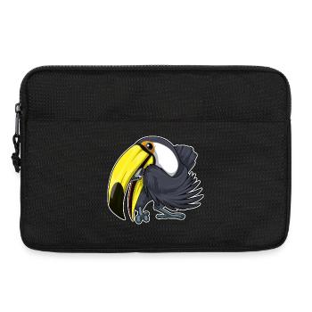 Toucan Musician Harmonica Music - Laptop bag 13" - black - Front
