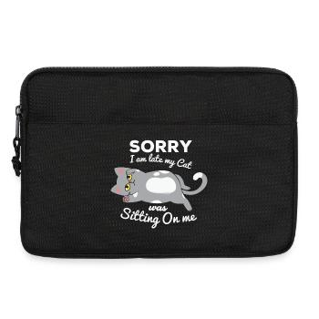 nicht morgens, zu spät kommen, den Wecker verpassen - Laptoptasche 13" - Schwarz - Vorne