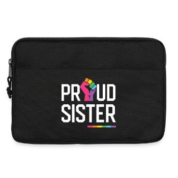 LGBT Pride Month - Proud Sister - Laptop bag 13" - black - Front