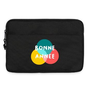 BONNE ANNEE. SAINT SYLVESTRE. NOUVELLE ANNÉE - Sacoche pour ordinateur portable 13 pouces - noir - Devant