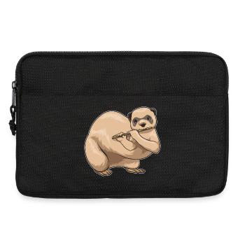 ferret, musician, flute, music - Laptop bag 13" - black - Front