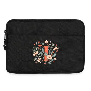 I typography floral - Laptoptasche 13" - Schwarz - Vorne