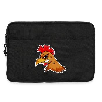 Huhn Kopf - Laptoptasche 13" - Schwarz - Vorne