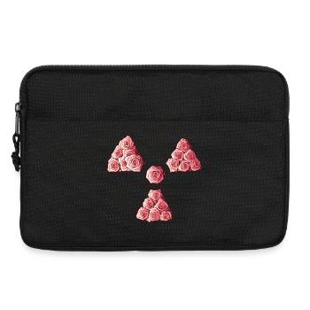 Trèfle Radioactif Roses Manip Radio Radiologie - Sacoche pour ordinateur portable 13 pouces - noir - Devant