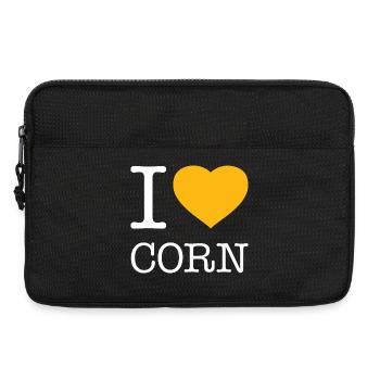I LOVE CORN Mais - Laptop bag 13" - black - Front