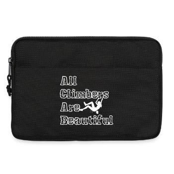 All Climbers Are Beautiful weiblich weiss - Laptoptasche 13" - Schwarz - Vorne