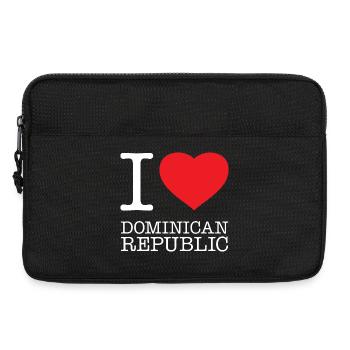 J’AIME LA RÉPUBLIQUE DOMINICAINE Dominikanische Republik - Sacoche pour ordinateur portable 13 pouces - noir - Devant