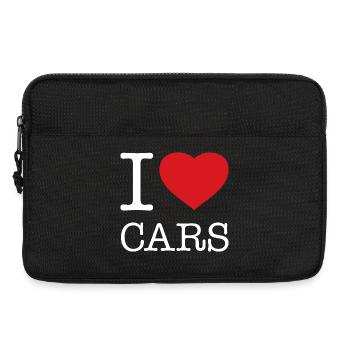 I LOVE CARS Car - Laptop bag 13" - black - Front