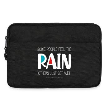 Feel the Rain (dark) - Laptop bag 13" - black - Front