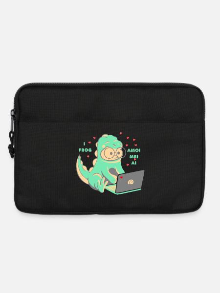 Love 💘 I frog amoi mai AI - Laptop bag 13" - black