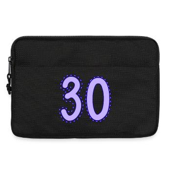 30. 30 YEARS. 30th ANNIVERSARY. 30 YEARS ANNIVERSARY. - Laptop bag 13" - black - Front
