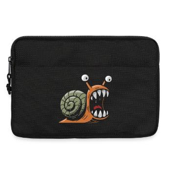 Schnecke mit großen Zähnen - Laptoptasche 13" - Schwarz - Vorne
