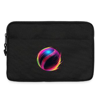 Balle de baseball Vaporwave - Sacoche pour ordinateur portable 13 pouces - noir - Devant