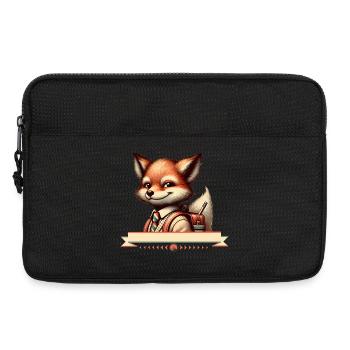 Starting school in style: Fuchs for school beginners - Laptop bag 13" - black - Front