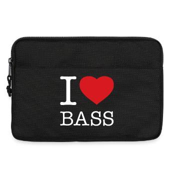 I LOVE BASS - Laptoptasche 13" - Schwarz - Vorne