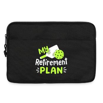 Pickleball-Spieler Ruhestand - Laptoptasche 13" - Schwarz - Vorne