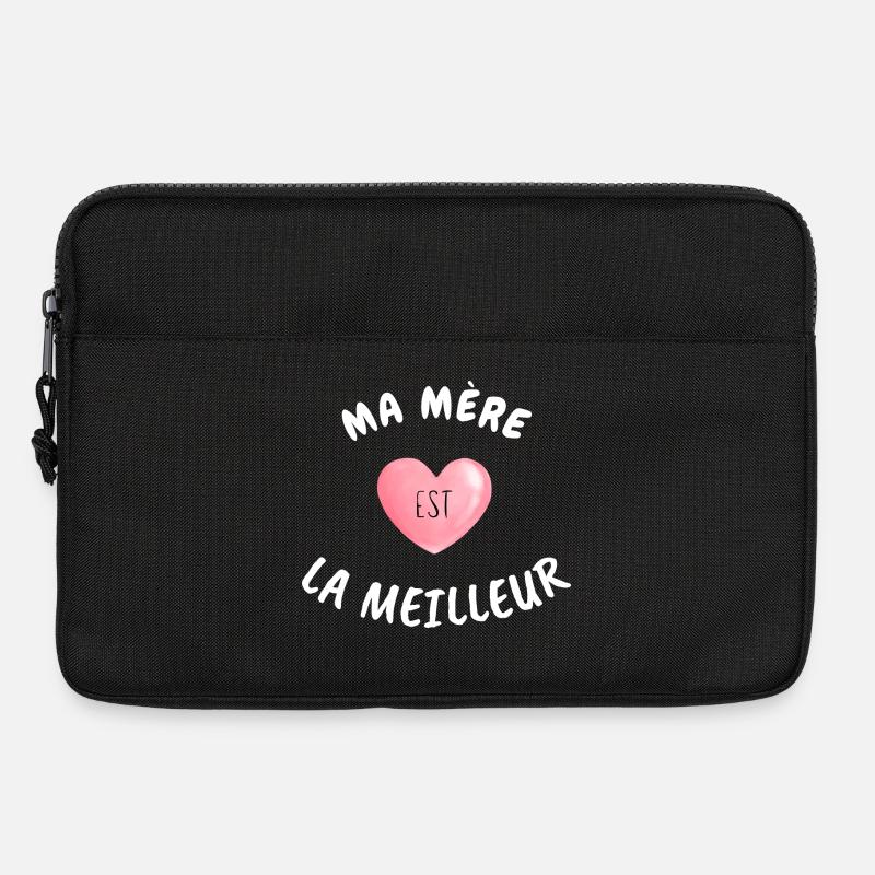 Meine Mutter ist die Beste - Laptoptasche 13" - Schwarz