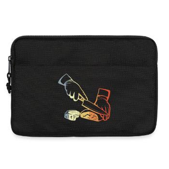 Boucher rétro - Sacoche pour ordinateur portable 13 pouces - noir - Devant