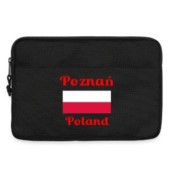 Poznan, Pologne - Imprimés élégants - Sacoche pour ordinateur portable 13 pouces - noir - Devant
