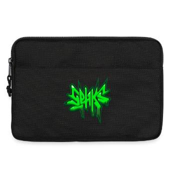 sehks green 3d - Laptop bag 13" - black - Front