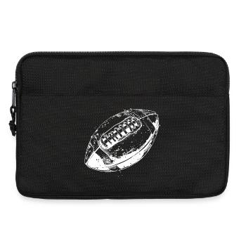 Ballon de football américain - Sacoche pour ordinateur portable 13 pouces - noir - Devant