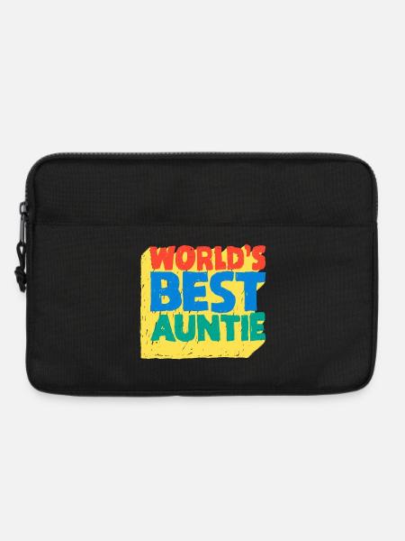 World's Best Auntie Pop-Design - Laptoptasche 13" - Schwarz