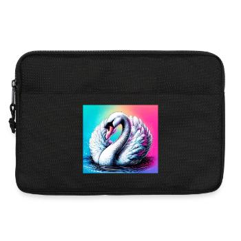 Schwan - Laptoptasche 13" - Schwarz - Vorne